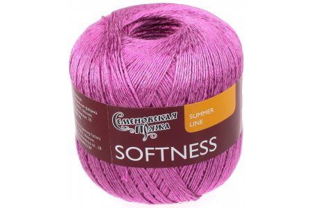 Пряжа Семеновская Softness (Нежность) розовый кварц_x1 (30092), 47%хлопок/53%вискоза, 400м, 100г