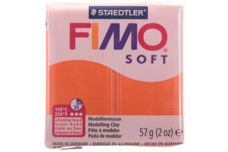 Полимерная глина FIMO Soft, мандариновый (42), 57г
