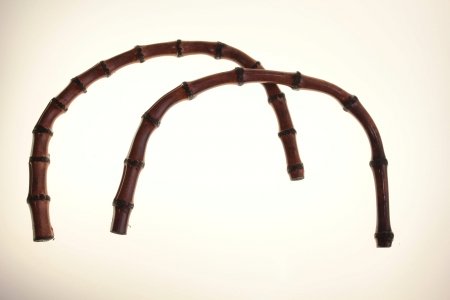 Ручки для сумок, бамбуковые, форма дуга, d24*14,5см