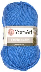 Пряжа Yarnart Shetland Chunky голубой (626), 50%шерсть/50%акрил, 150м, 100г