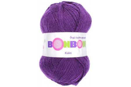 Пряжа Nako Bonbon Kalin фиолетовый (98232), 100%акрил, 135м, 100г