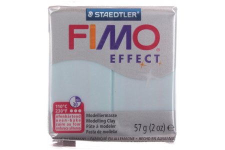 Полимерная глина FIMO Effect, голубой ледяной кварц (306), 57г