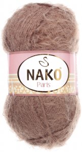 Пряжа Nako Paris серо-коричневый (3890), 40%премиум акрил/60%полиамид, 245м, 100г
