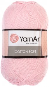Пряжа YarnArt Cotton soft розовобежевый (74), 55%хлопок/45%полиакрил, 600м, 100г