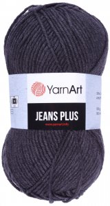 Пряжа YarnArt Jeans PLUS графит (28), 55%хлопок/45%акрил, 160м, 100г
