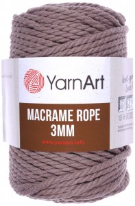 Пряжа YarnArt Macrame Rope 3mm серо-бежевый (788), 60%хлопок/ 40%вискоза/полиэстер, 63м, 250г