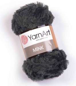 Пряжа Yarnart Mink серый (343), 100%полиамид, 75м, 50г