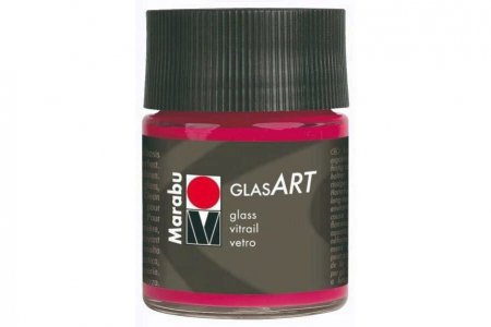 Витражная краска Marabu GlasArt, красный кармин (432), 50мл