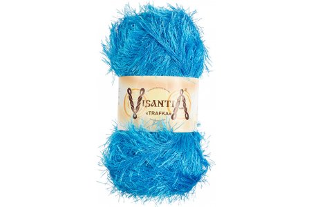 Пряжа Visantia Trafka ярко-голубой (3), 100%полиэстер, 150м, 100г