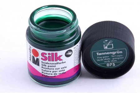 Краска для шелка MARABU Silk темно-зеленый (075), 50мл