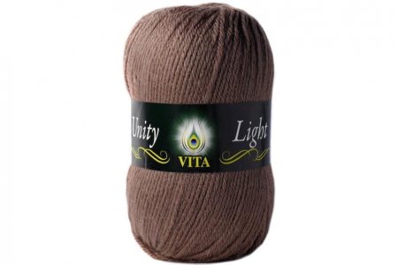 Пряжа Vita Unity Light светлое какао (6200), 52%акрил/48%шерсть, 200м, 100г