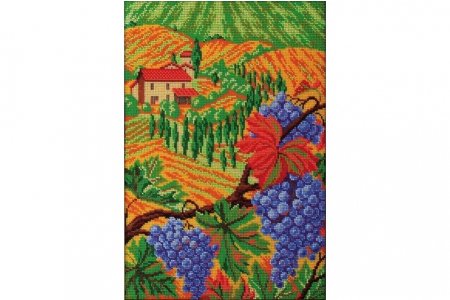 Набор для вышивания бисером РАДУГА БИСЕРА(КРОШЕ) Холмы Тосканы, 26*38см