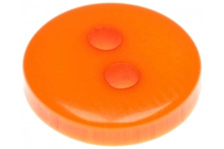 Пуговица акриловая Мини, круглая, оранжевый, 9мм
