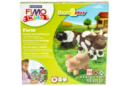 Набор полимерной глины FIMO kids form&play, Ферма