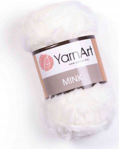 Пряжа Yarnart Mink молочный (330), 100%полиамид, 75м, 50г