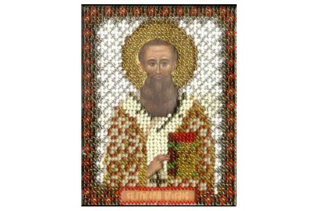 Набор для вышивания бисером PANNA, Икона Святителя Григория Богослова, 8,5*10,5см, 15цветов бисера, 1цвет мулине