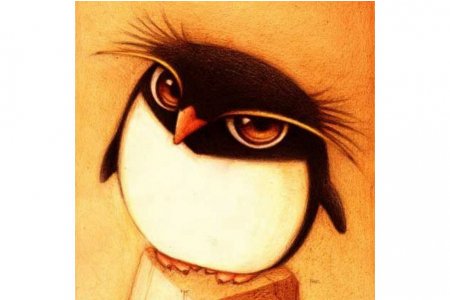 Мозаичная картина стразами АЛМАЗНАЯ ЖИВОПИСЬ Пингвин, 25*30см