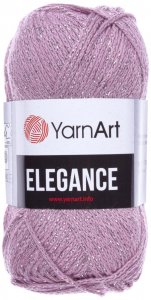 Пряжа YarnArt Elegance розово-сиреневый (110), 88%хлопок/12%металлик, 130м, 50г