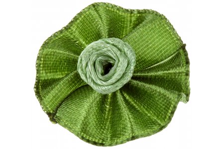 Декоративный цветок Розочка, салатовый-зеленый, 25мм