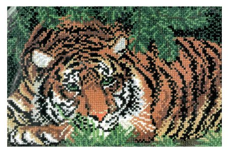 Набор для вышивания крестом Искусница Тигр, 15*22см