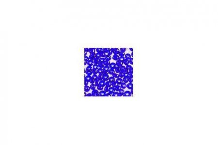 Бисер китайский круглый Ideal 10/0 прозрачный/цветной темно-синий (8), 50г