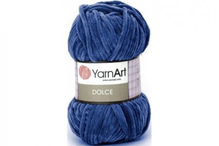 Пряжа YarnArt Dolce темно-синий (756), 100%микрополиэстер, 120м, 100г