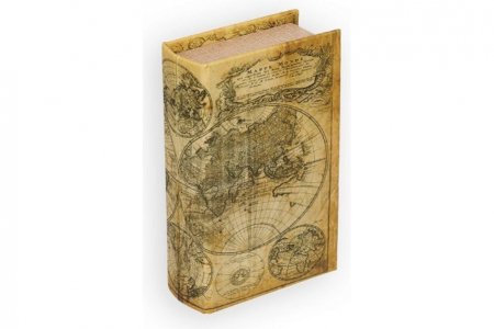 Декоративная шкатулка-книга GAMMA Карта мира, 17*11*5см